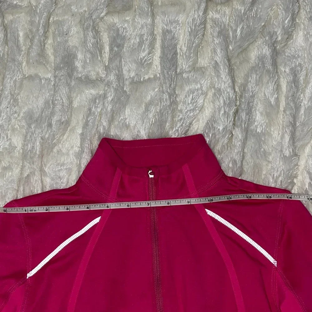 Athleta Womens Turtleneck  XXS Pink Plush Tech 3.0 Mock Neck 1/2 Zip Pullover - Picture 7 of 16